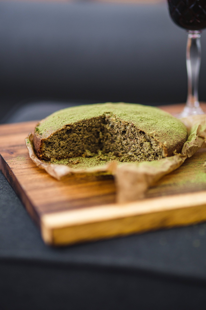 dinner, hygge, freshness, pastry, cutting board, gluten, matcha, food, still life, wineglass, indoors, 5K, cake, wood - material, homemade, close-up, Delicious