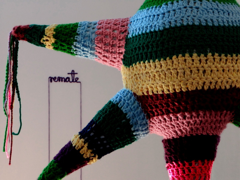 text, textile, striped, winter, craft, 4K, art and craft, no people, méxico, wool, knit hat, knitted, pinata, clothing, multi colored, skill, still life
