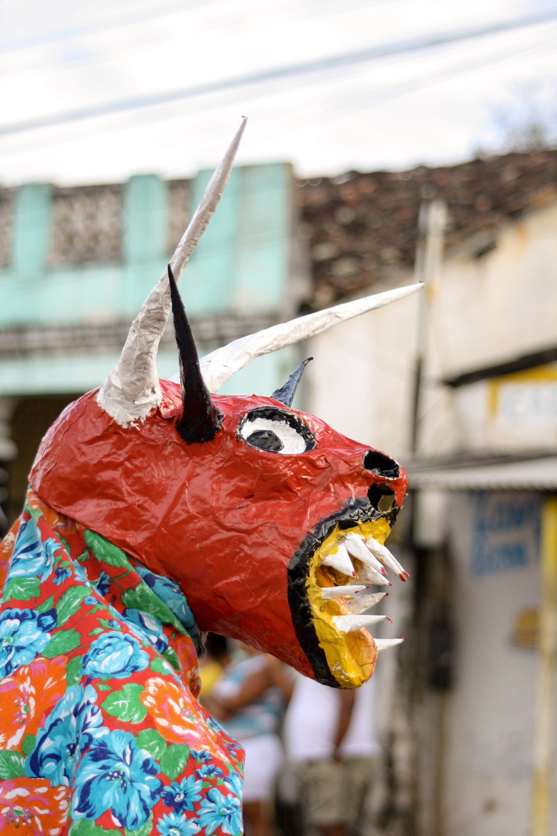 close-up, building exterior, built structure, dof, inflatable, sculpture, animal representation, mammal, no people, craft, town, person, focus on foreground