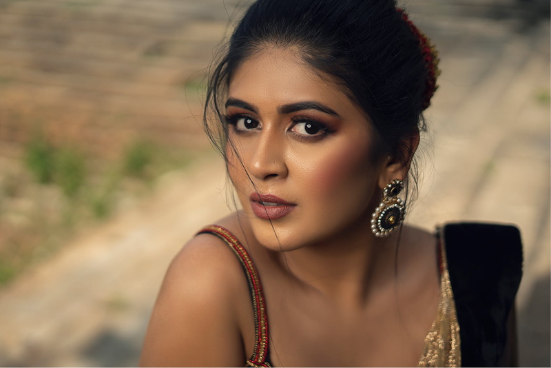 Indian, Earrings, 1080P, Women, Black Hair, Raksha Somashekhar, Brown Eyes, Actress, Bollywood, Face, Girl