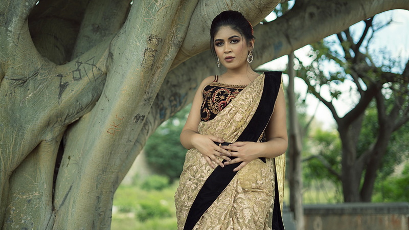 Earrings, 1080P, Model, Indian, Women, Actress, Saree, Girl, Raksha Somashekhar, Bollywood, Black Hair