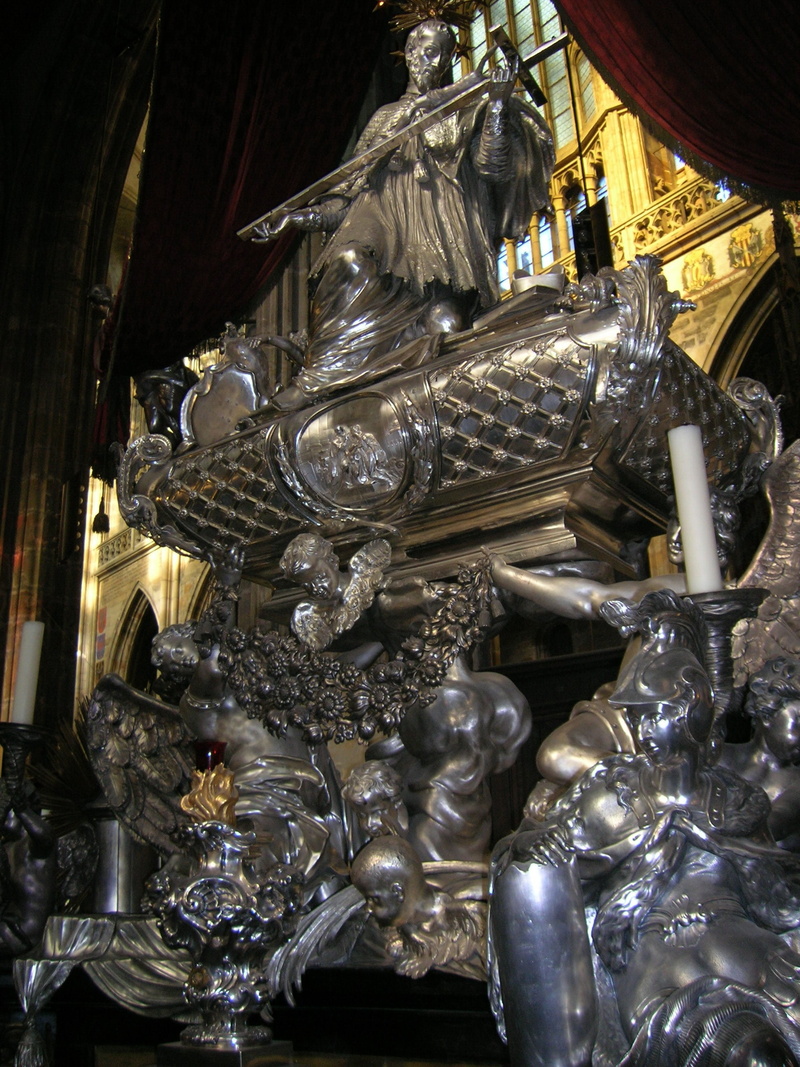 still life, human representation, large group of objects, prague, silver, architecture, statue, silversmiths craft, creativity, st vitus cathedral, art