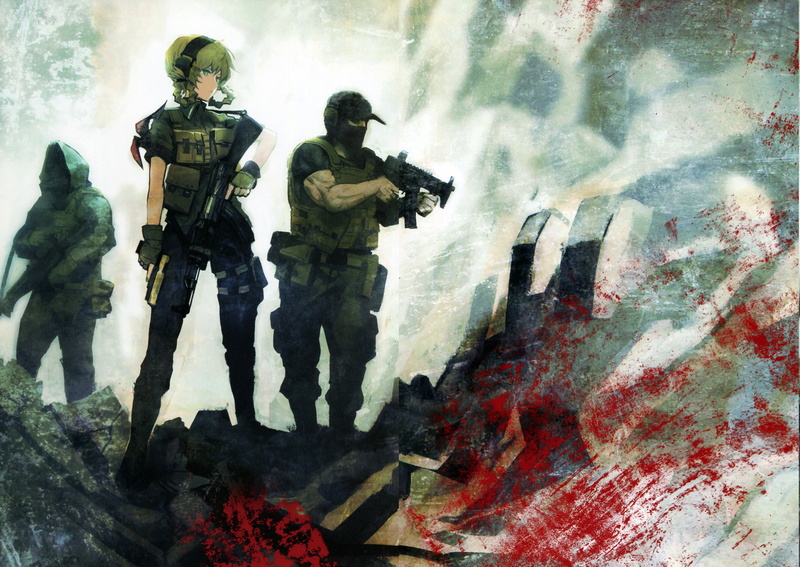 armed forces, 5K, weapon, fighting, military uniform, men, Huke (artist), security, clothing, people, conflict, Steins;Gate, government, army, protection