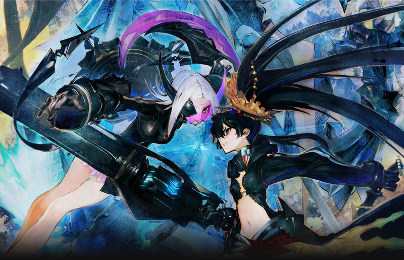 mato, gun, purple, shooter, hair, girls, 720P, eyes, weapon, crown, kuroi, gloves, blue, white, arcana, black, rock, farside, huke, bunny