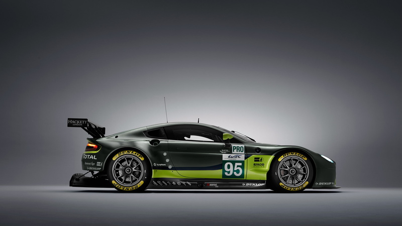 black, green, racing cars, 4K, photo, Aston Martin V8 Vantage GTE, racing, car