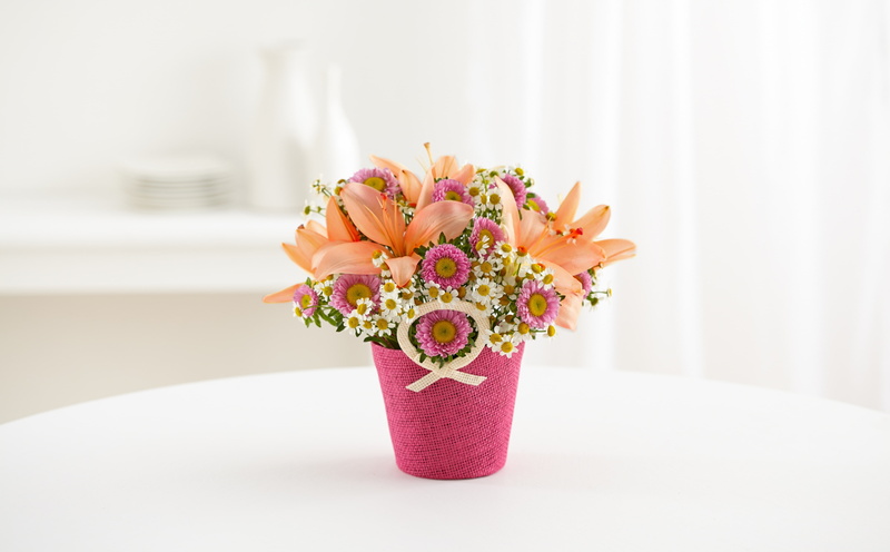 Fancy, Lilies, Aero, freshness, fragility, close-up, decoration, Ribbon, Present, vulnerability, flowering plant, glass, Table, arrangement, AsiaticLilies