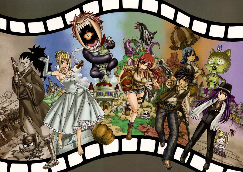 place of worship, spirituality, Gajeel Redfox, Erza Scarlet, no people, male likeness, Charles (Fairy Tail), Anime, female likeness, belief, built structure