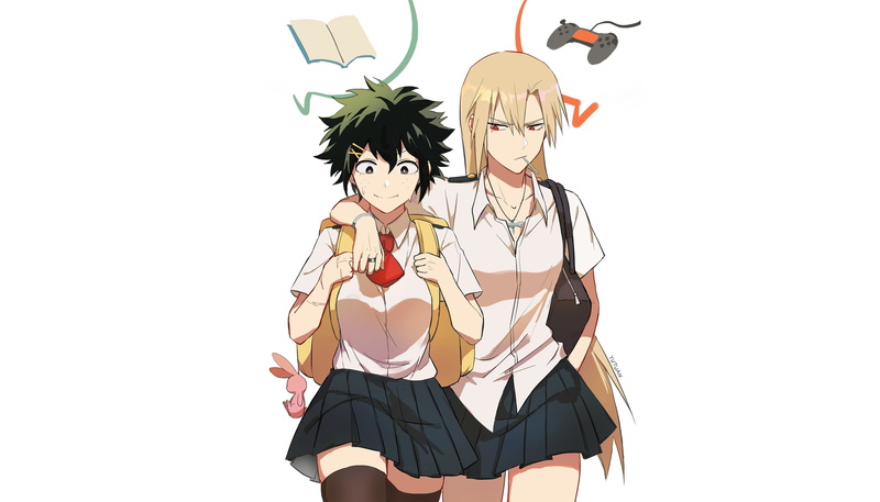 Bakud, Fanart, 2K, Boku no Hero Academy, My Hero Academia, Bakugou Katsuki, Liyuchen1126, Izuku Midoriya