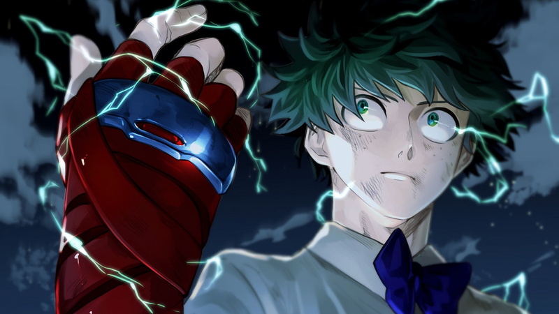 My hero Academy, 1080P, Boku No Hero Academy, guy, glove, Midori Isuku