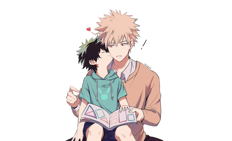 My Hero Academia, Boku no Hero Academy, 1080P, Izuku Midoriya, Liyuchen1126, Bakud, Bakugou Katsuki