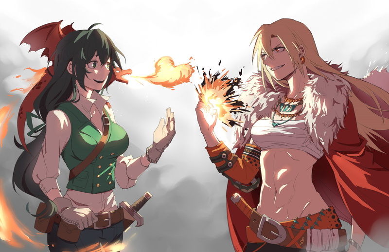 My hero Academy, Midori Isuku, Boku No Hero Academy, Bakuga Katsuki, girls, 2K