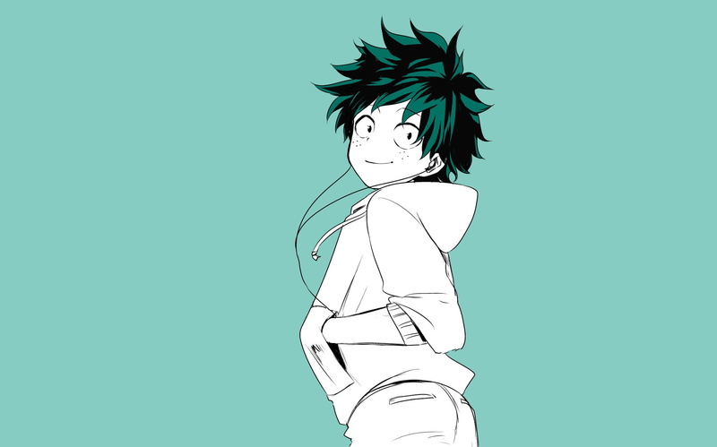 Boku no Hero Academy, Midori Isuku, guy, My heroic academia, look, Izuku Midoriya, 1080P