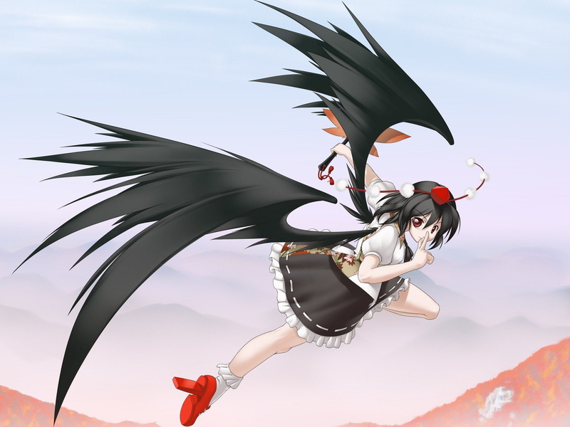 touhou, aya, video, tengu, 720P, shameimaru, games