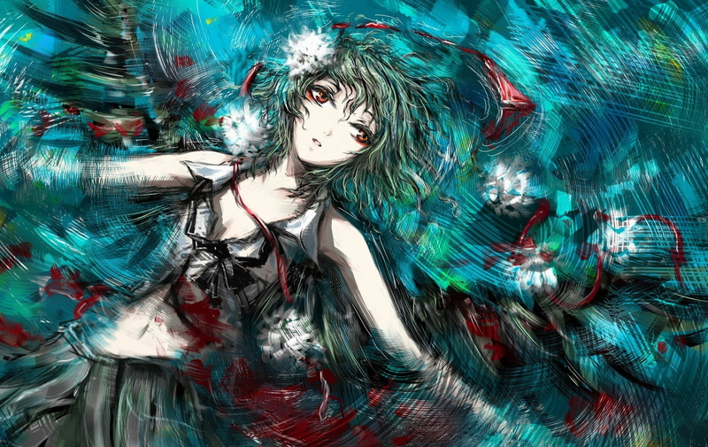 shameimaru, video, touhou, tengu, games, 1080P, aya