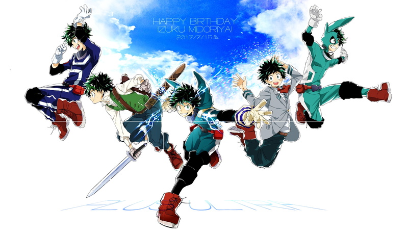 guy, My Hero Academy, Midori Isuku, the sky, Boku No Hero Academy, 1080P