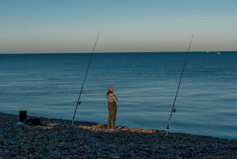 outdoors, lifestyles, one person, beauty in nature, fishing rod, cane, fisherman, nature, real people, person, 4K, men, horizon, sky, scenics - nature