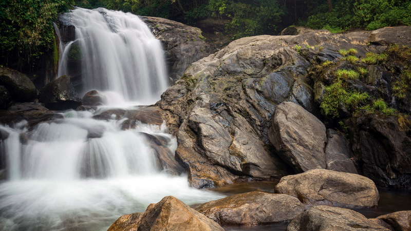 flowing water, outdoors, power in nature, nature, latest new  nature scene 3840x2160, beauty in nature, scenics - nature, solid, 4K, waterfall, land, water