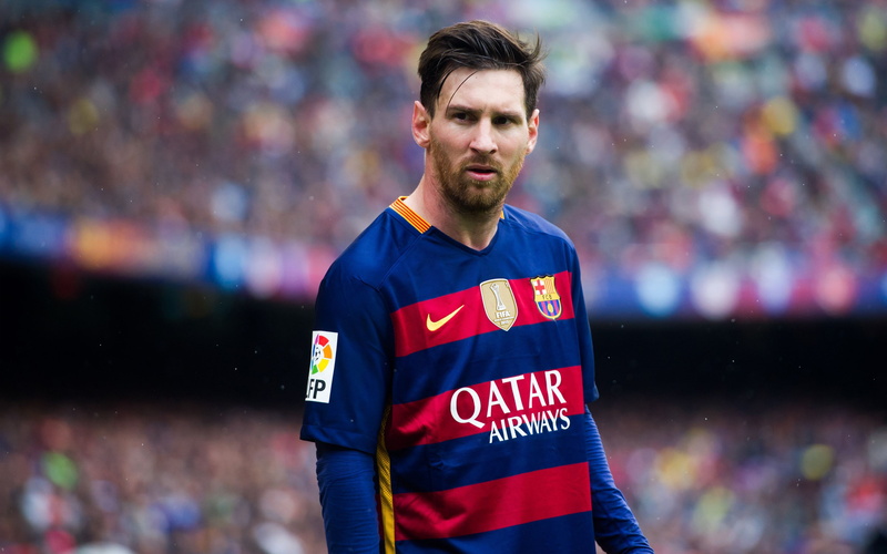 fc barcelona, lionel messi, Sports, 4K, blurred