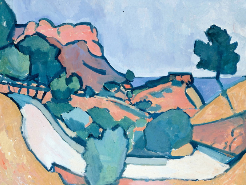 Road in the Mountains, picture, 2K, Andre Derain, Fauvism