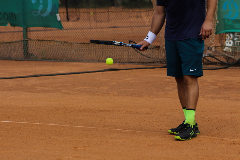 athlete, ball, shorts, low section, motion, tennis racket, on tennis court, healthy lifestyle, tennis player, playing, racket, lifestyles, tennis ball