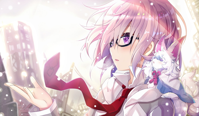 Shielder (Fate/Grand Order), Fou (Fate/Grand Order), anime girls, 1080P, Fate/Grand Order, purple eyes, Fate Series