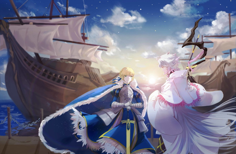 Fate/Stay Night, 1080P, Fate Series, Saber (Fate Series), Merlin (Fate Series)