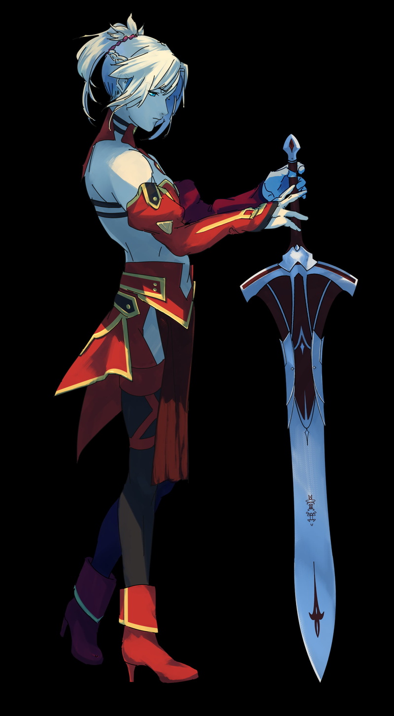 vertical, simple background, fan art, Fate/Apocrypha, anime girls, 2D, 2K, Fate Series, fantasy weapon, blond hair, Mordred (Fate/Apocrypha), Saber of