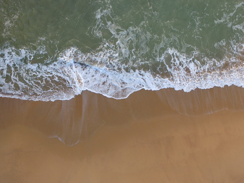 4K, tidal, fresh, coast, sport, solid, day, water, clean, revitalize, calm, nature, sea, land, power in nature, relaxation, waves, surfing, splashing