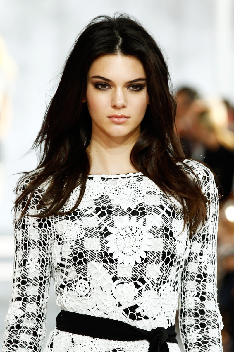 fashion shows, women, Kendall Jenner, long hair, model, 720P, dark hair, brunette