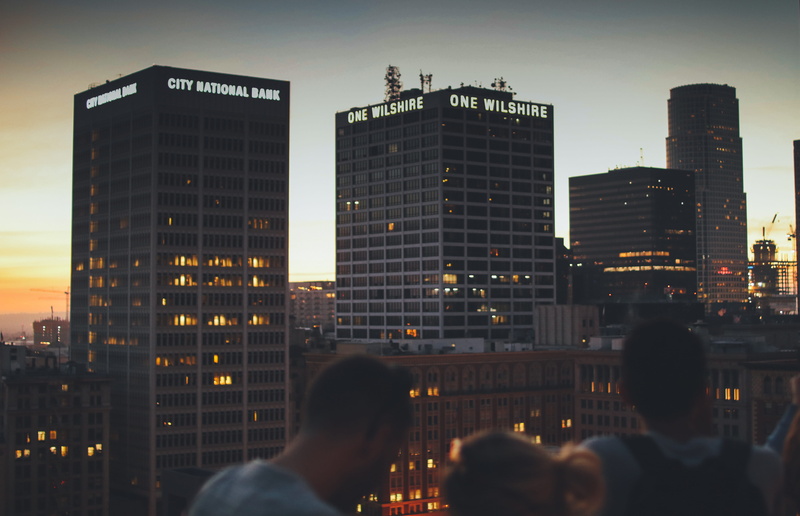 5K, architecture, group of people, united states, party, office, modern, built structure, nature, women, rooftop, illuminated, financial district, outdoors