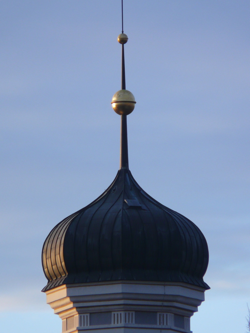 turrets, travel destinations, no people, tourism, sky, low angle view, belief, roof, travel, built structure, building exterior, tower, steeple, faith