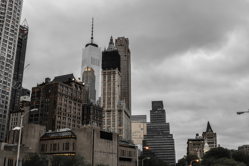 architecture, skyline, sky, nature, tall buildings, cloudy, copy space, outdoors, skyscraper, built structure, manhattan, 5K, new york skyline, tall - high