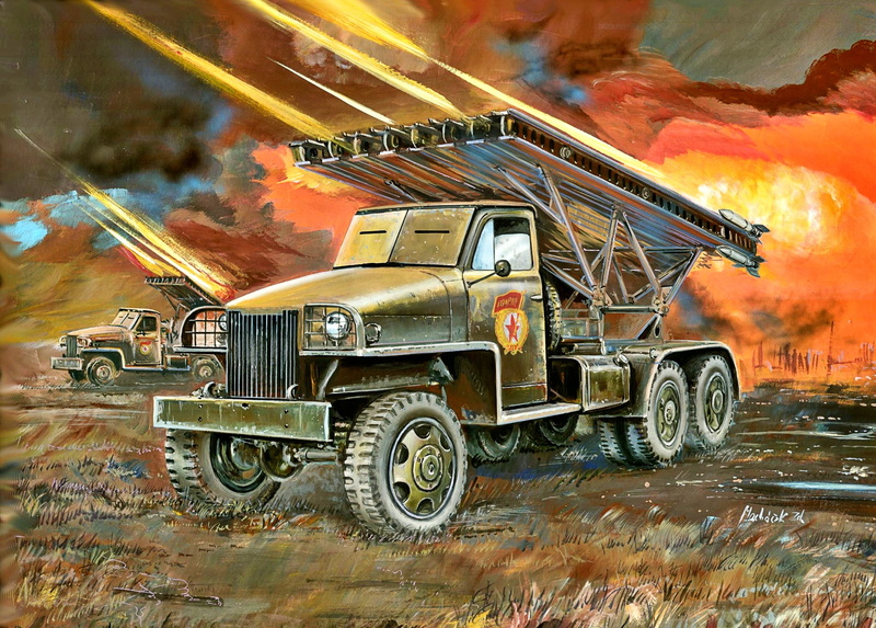 USSR, The Great Patriotic War, The red army, 1080P, Katusha, BM-13, The second World war, MLRS