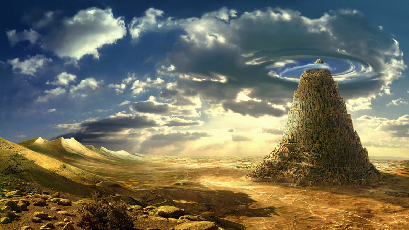 tower, 4K, babel, fantasy