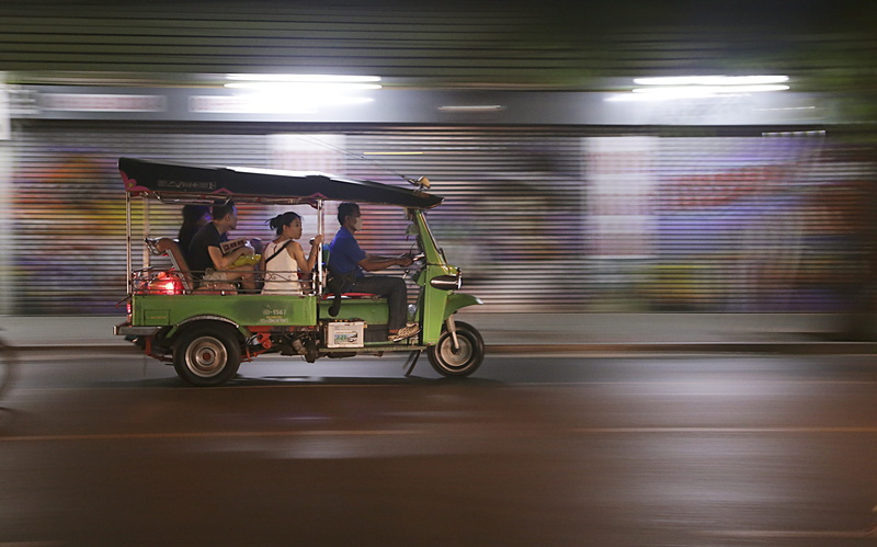 street, occupation, real people, people, vehicle, three, autorickshaw, sitting, architecture, adult, travel, mode of transportation, photography, blurred motion