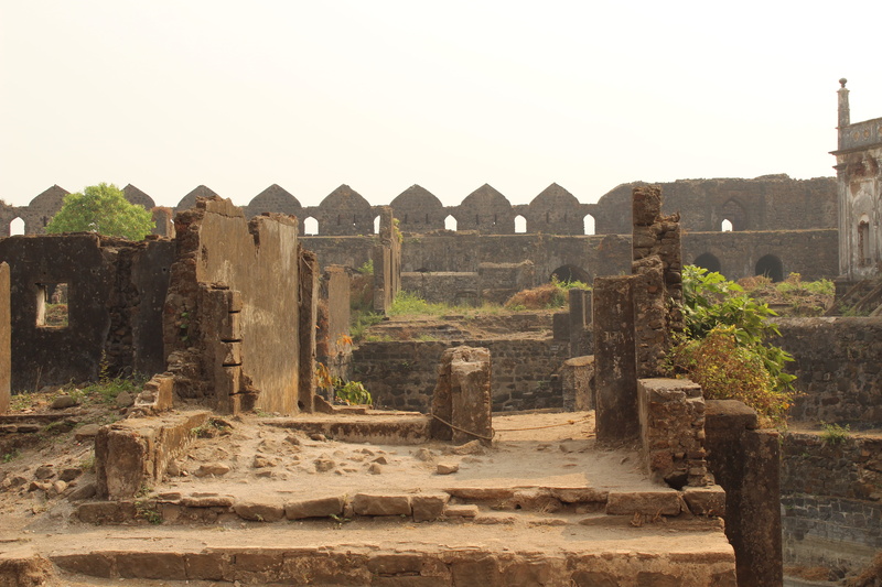 destroyed, built structure, old ruin, 5K, architecture, no people, ruined, old fort, the past, sky, archaeology, run-down, murud-janjira fort, india, weathered