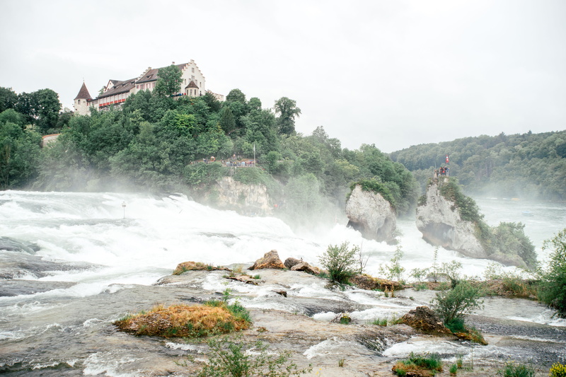 environment, stream, rein, power in nature, power, boat, beauty in nature, rainforest, rhinefalls, scenics - nature, hot spring, nature, plant, outdoors