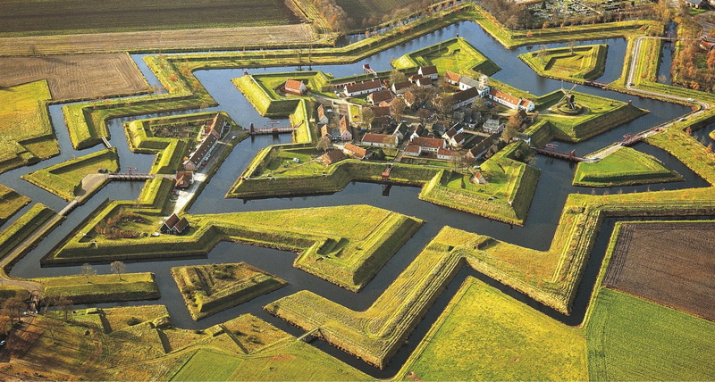 Fort Bourtange, Castles, Netherlands, 1080P