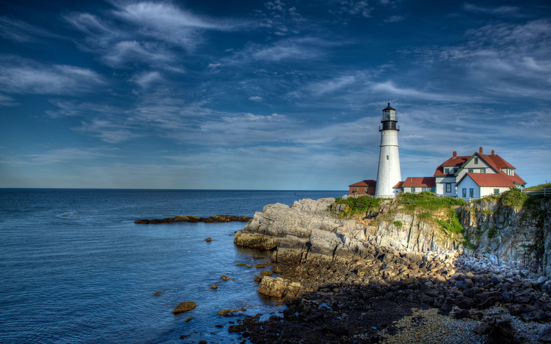 2K, hdr, sea, elizabeth, lighthouse, cape