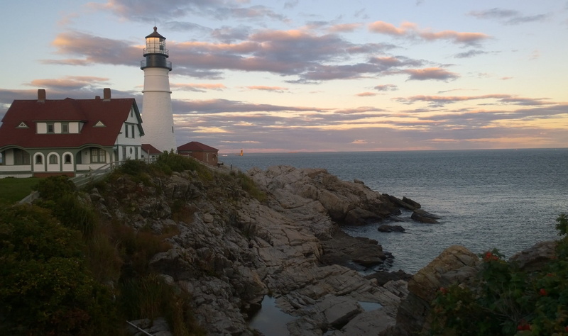 cloud - sky, sunset, guidance, architecture, 1080P, solid, seashore, lighthouse, outdoors, tower, beauty in nature, water, scenics - nature, direction