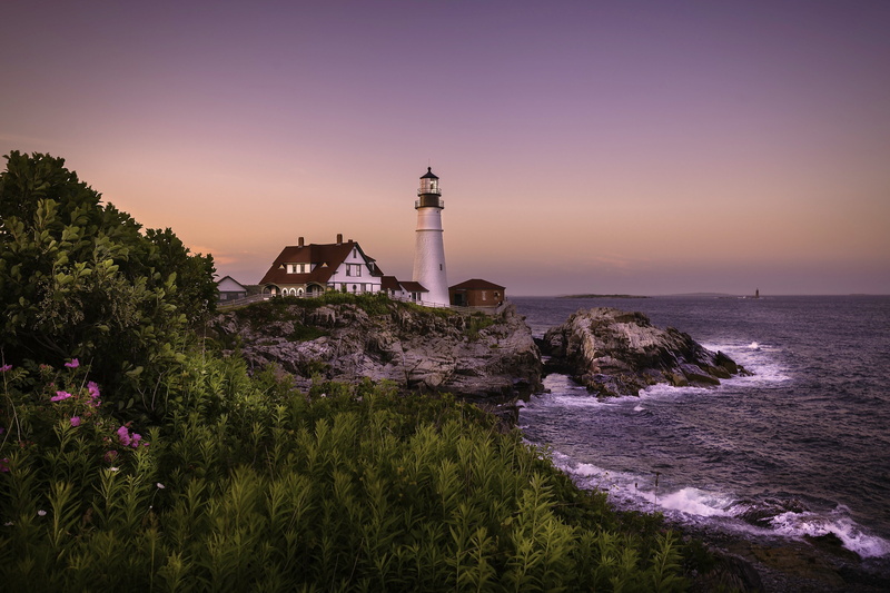 5K, portland, sea, sunset, head lighthouse
