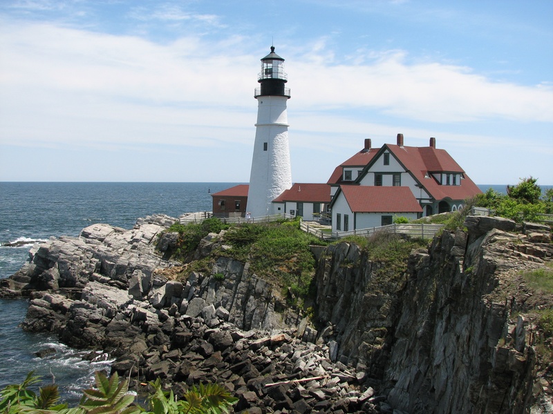 safety, bay, sky, white, rocky, no people, guidance, rocks, maine, park, architecture, landscape, nature, historic, scenic, building exterior, landmark
