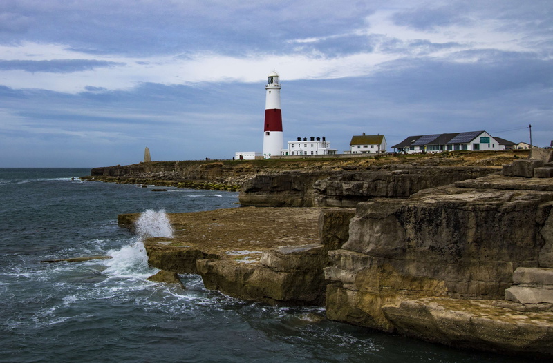 safety, nature, portland bill, built structure, tower, 4K, building exterior, architecture, shore, sky, water, warning, ocean, no people, security, beacon