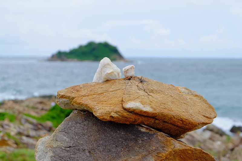 outdoors, horizon over water, sea, tranquil scene, beach, rock, falling, land, nature, stone - Object, close-up, coastline, beauty in nature, tranquility