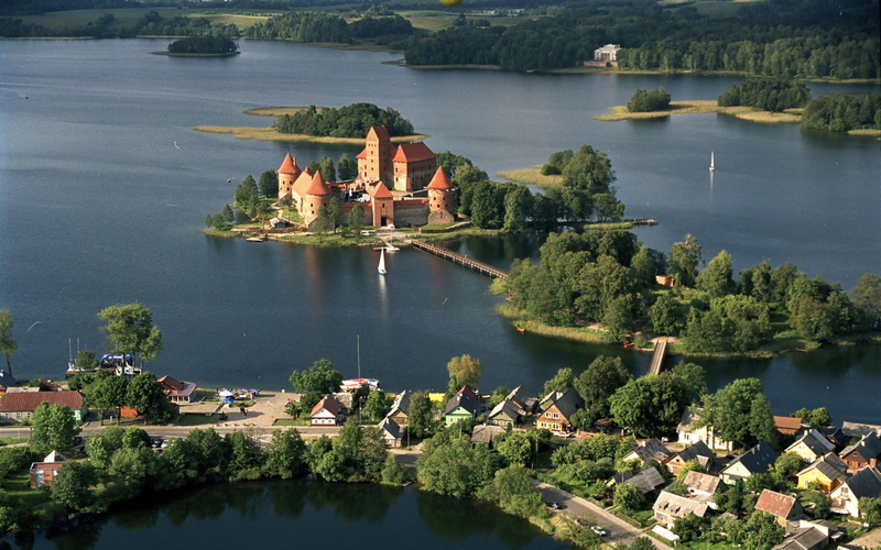 castles, lithuania, 1080P, trakai