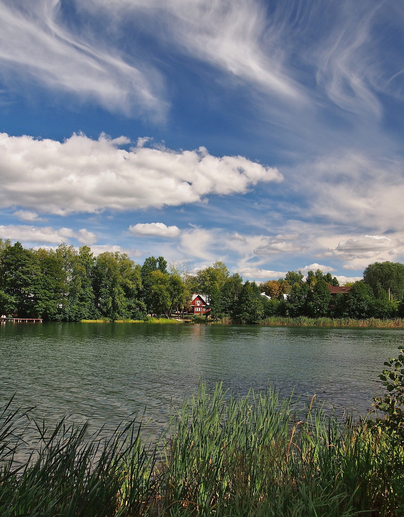 water, tree, landscape, transportation, no people, clouds, lithuania, tranquility, mode of transportation, scenics - nature, lake, beauty in nature, trakai