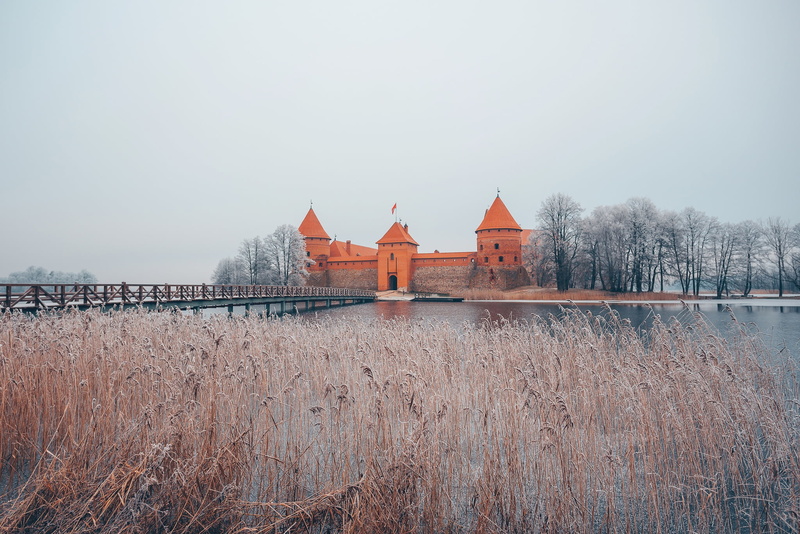 Castle, 1080P, Lithuania, Trakai, Winter