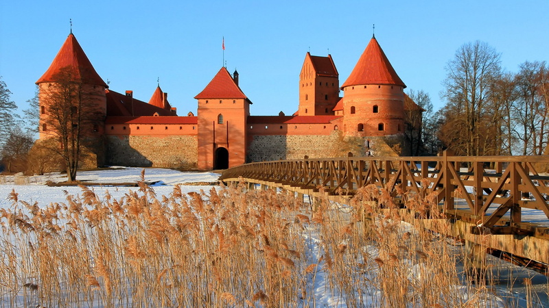 lithuania, trakai, 1080P, castles