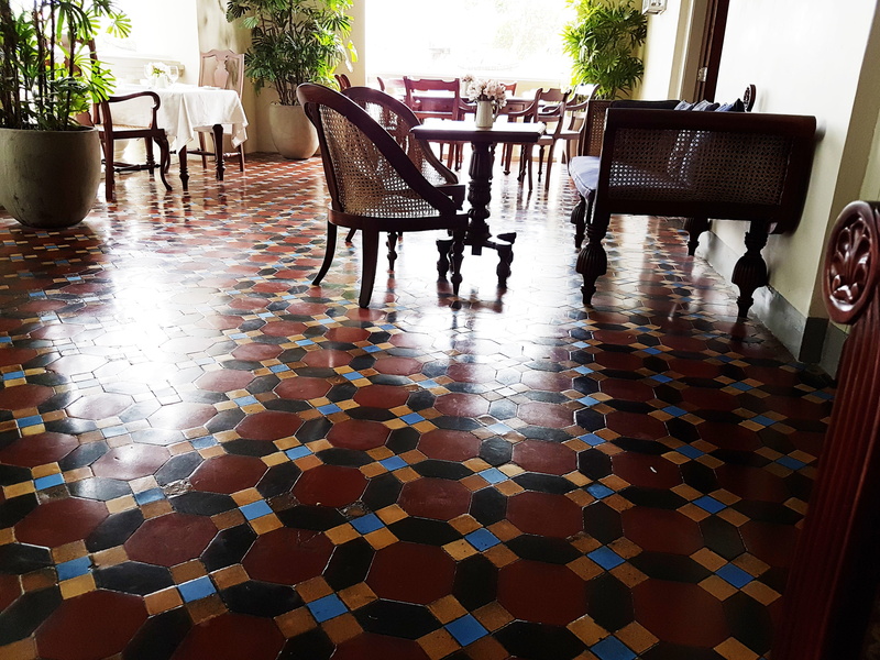 sri lanka, no people, architecture, 4K, furniture, galle fort, relaxation, empty, historic furniture, tile, table, galle, day, indoors, pattern, home interior