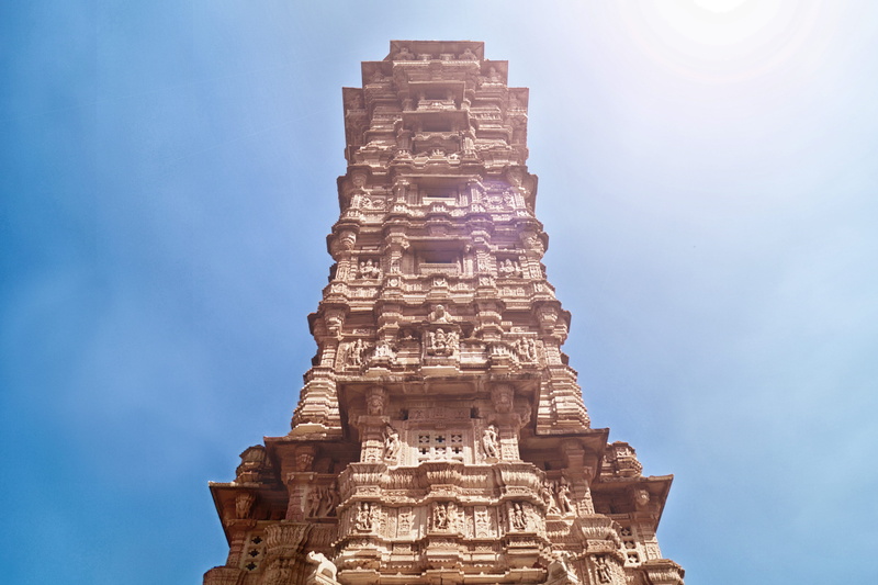 chittorgarh fort, the past, india, representation, travel destinations, historical, architecture, statue, craft, building exterior, tower, sculpture, tall - high